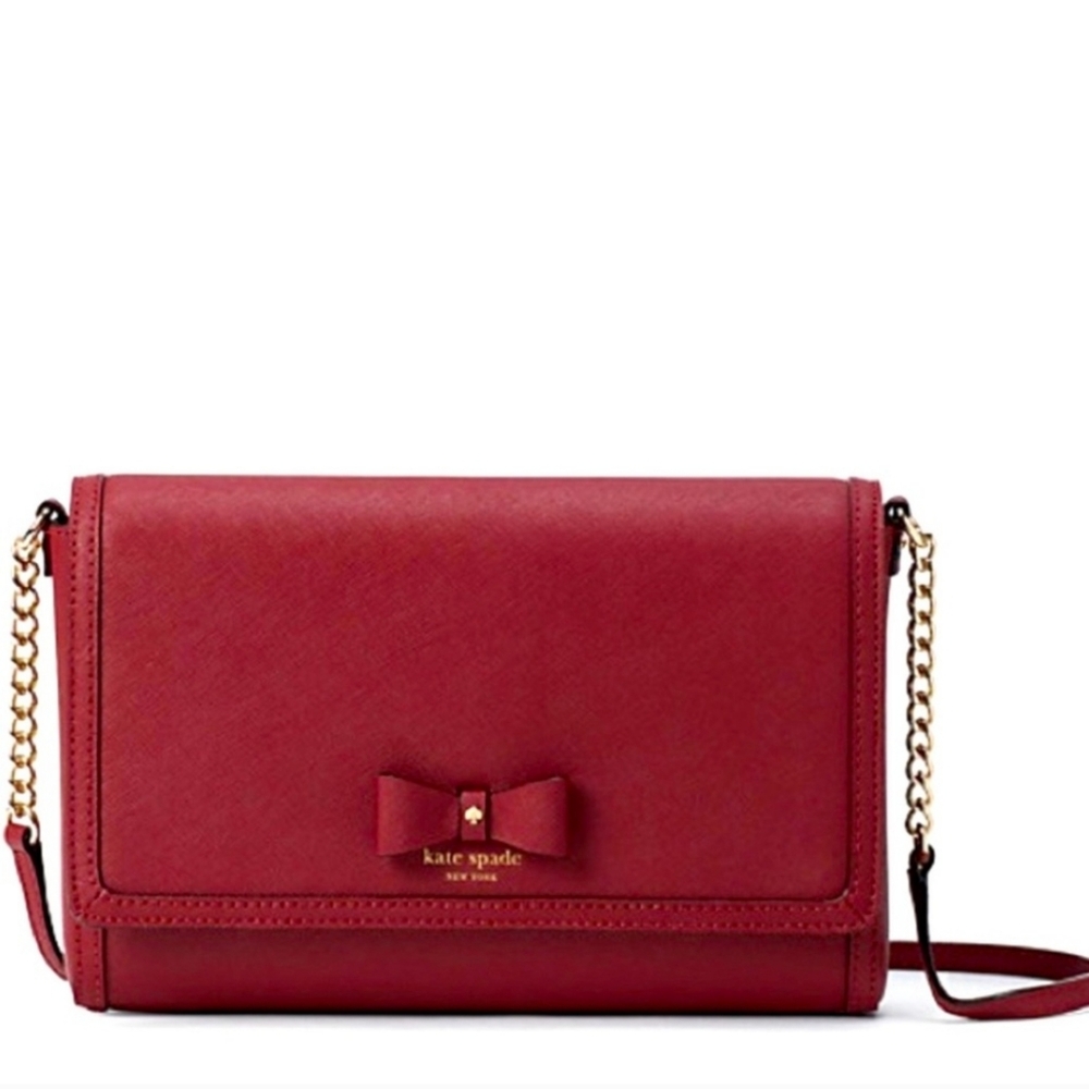 NWT Kate Spade Alek Merlot Crossbody with Bow